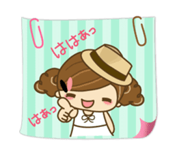 The cute girl Hana 3 sticker #6656690