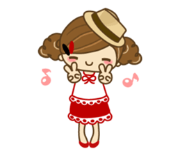 The cute girl Hana 3 sticker #6656692