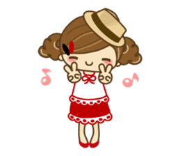 The cute girl Hana 3 sticker #6656692