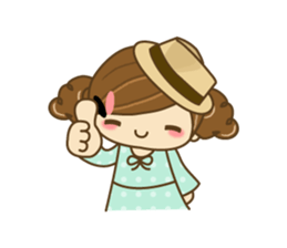 The cute girl Hana 3 sticker #6656693