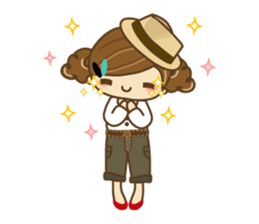 The cute girl Hana 3 sticker #6656694