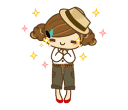 The cute girl Hana 3 sticker #6656694