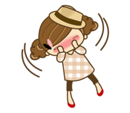 The cute girl Hana 3 sticker #6656695