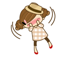 The cute girl Hana 3 sticker #6656695