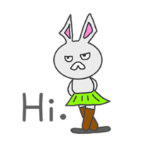 Dry rabbit-chan (American version sticker #6657856