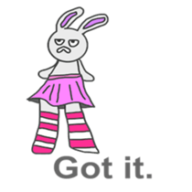 Dry rabbit-chan (American version sticker #6657867