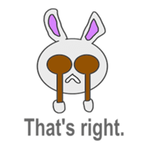 Dry rabbit-chan (American version sticker #6657886