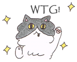 Cow cat!? sticker #6658253