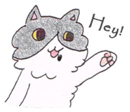 Cow cat!? sticker #6658258