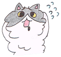 Cow cat!? sticker #6658262