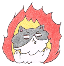 Cow cat!? sticker #6658266