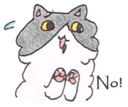 Cow cat!? sticker #6658268