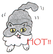 Cow cat!? sticker #6658275