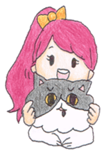 Cow cat!? sticker #6658287