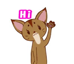 CAT-Abyssinian sticker #6658325