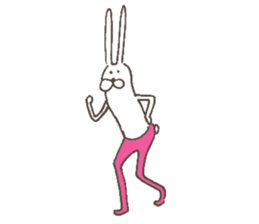 The rabbit in tights part2 sticker #6658545
