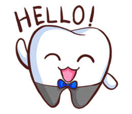 Mr.Bright 2 (molar tooth) sticker #6659368