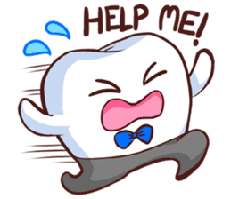 Mr.Bright 2 (molar tooth) sticker #6659373