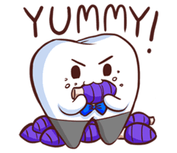 Mr.Bright 2 (molar tooth) sticker #6659378