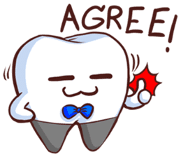 Mr.Bright 2 (molar tooth) sticker #6659395