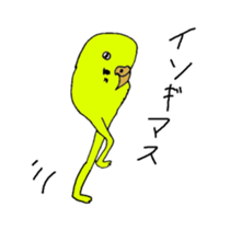 colorful budgerigar man sticker #6659932