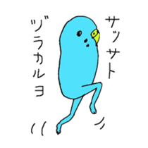 colorful budgerigar man sticker #6659939