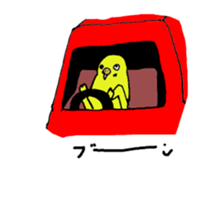 colorful budgerigar man sticker #6659950