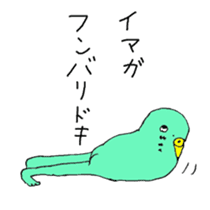 colorful budgerigar man sticker #6659960