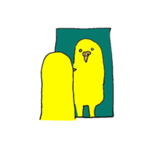 colorful budgerigar man sticker #6659964