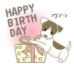 Jack Russell Terrier dog shy ver.2 sticker #6659975