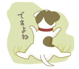 Jack Russell Terrier dog shy ver.2 sticker #6659980