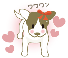 Jack Russell Terrier dog shy ver.2 sticker #6659999