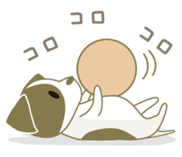 Jack Russell Terrier dog shy ver.2 sticker #6660004