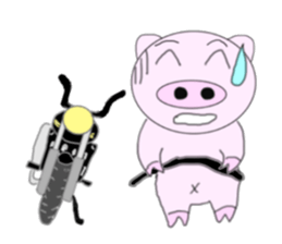 Pig's going become a naughty boy sticker #6660452