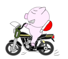 Pig's going become a naughty boy sticker #6660455