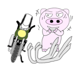 Pig's going become a naughty boy sticker #6660458