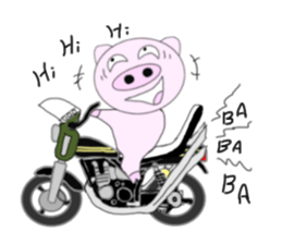 Pig's going become a naughty boy sticker #6660459