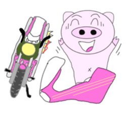 Pig's going become a naughty boy sticker #6660464
