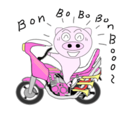 Pig's going become a naughty boy sticker #6660465