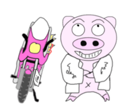 Pig's going become a naughty boy sticker #6660468
