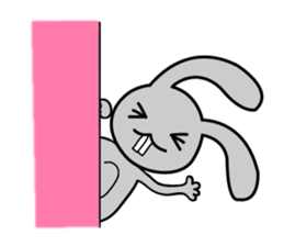 HAPPY # gray than the rabbit sticker #6660931