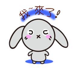 HAPPY # gray than the rabbit sticker #6660932