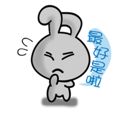 HAPPY # gray than the rabbit sticker #6660939