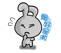 HAPPY # gray than the rabbit sticker #6660939