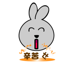 HAPPY # gray than the rabbit sticker #6660940