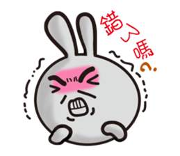 HAPPY # gray than the rabbit sticker #6660942