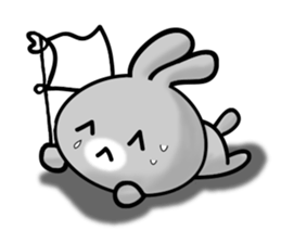 HAPPY # gray than the rabbit sticker #6660943