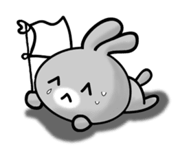 HAPPY # gray than the rabbit sticker #6660943