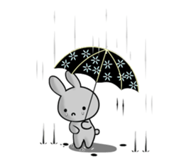 HAPPY # gray than the rabbit sticker #6660946