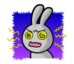 HAPPY # gray than the rabbit sticker #6660954